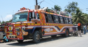The "tap tap" bus of Haiti